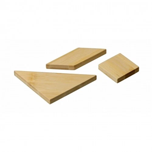 Tangram - Bambus - 7 Puzzleteile - Denkspiel - Geduldspiel - Bild 3 von 4