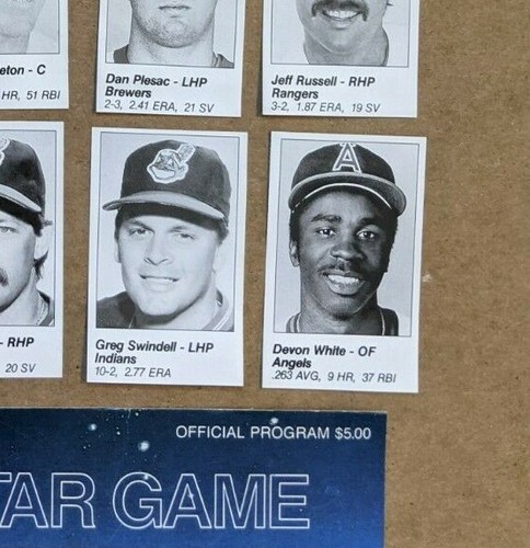 1989 1990 1991 MLB All-Star Game Program Player Cuts - U Pick a player - Picture 183 of 184