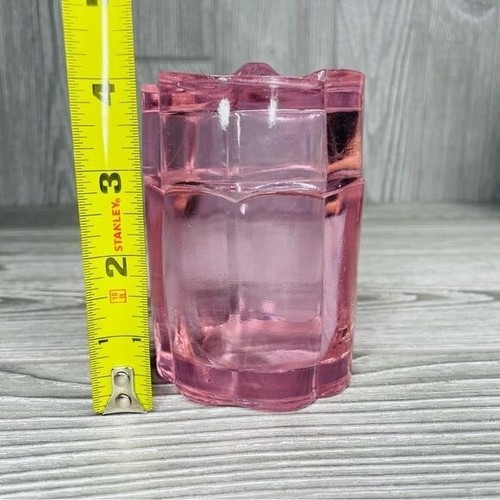Fenton Glass Pink Iridescent Apothecary Jar / Trinket Dish glass decoration - Picture 8 of 10