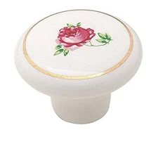  | Cabinet Knob | White | 1-1/2 inch (38 mm) Diameter | Everyday Heritage | 1 