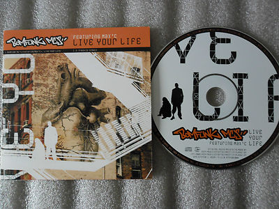 CD-BOMFUNK MC'S-Feat MAX'C-LIVE YOUR LIFE-IT'S ALL IN-(CD SINGLE)-2002-2 TRACK