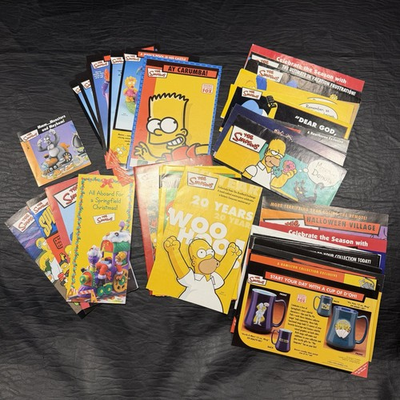 #ad Lot of Hamilton Collection Posters amp; Brochures THE SIMPSONS Collectible Ads $45.95