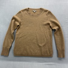 J.Crew 100 Cashmere Sweater Women  s Small Camel Tan Long Sleeve Crew Neck