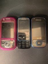 Vintage Samsung Slider Style Sprint Cell Phones Lot of 3 Used NOT TESTED