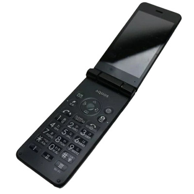 SHARP AQUOS Keitai 2 601SH 4G Android schwarz Klapphandy entsperrt SIM-frei...