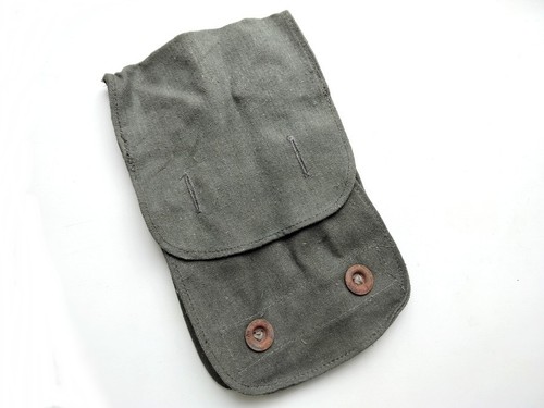 Spare gas mask filter carrying pouch "ohx" original German WW2 Wehrmacht - Afbeelding 1 van 7