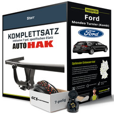Für FORD Mondeo Turnier (Kombi) V Typ CF Anhängerkupplung starr +eSatz 7pol 14-