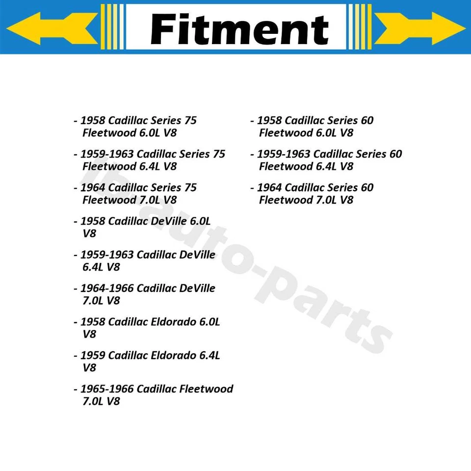 Cilindro de rueda de freno trasero 2x para Cadillac DeVille 1958 Cadillac Eldorado 1958 Foto 2 de 4