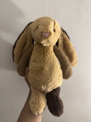 Jellycat My Name Is Patchwork Brown Bunny Brandneu mit Etikett - RAR Original