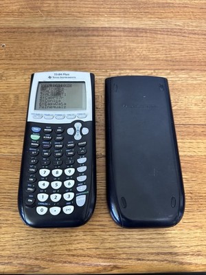 Texas Instruments TI-84 Plus Graphics Calculator - Black  DARK SPOT Tested Works