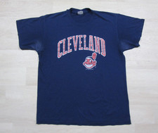 Vintage 80s Cleveland Indians T-Shirt (M) Chief Wahoo MLB Baseball Logo 7 Thin