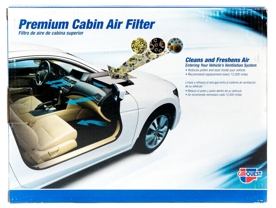 Filtro de aire de cabina Carquest Premium compatible con Chrysler Crossfire 2004-08 identificación de pieza 90065C Foto 3 de 4