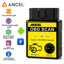 For Android Bluetooth ELM327 Scanner OBD2 Code Reader Engine Car Diagnostic Tool