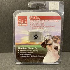 Shuzi Pets Dog Collar Tag Charm Powerful Calming Protection Pets Detox Healing