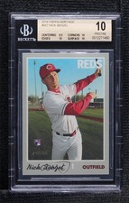 2019 Topps Heritage High Number Nick Senzel (White Jersey) BGS 10 PRISTINE 0p1e