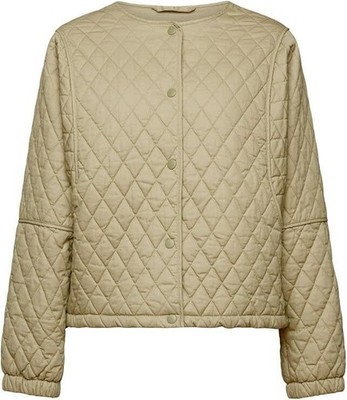 Esprit Damen Jacke Khaki Green Komfortable Leichte Jacke Stretch Taschen Gr. XL
