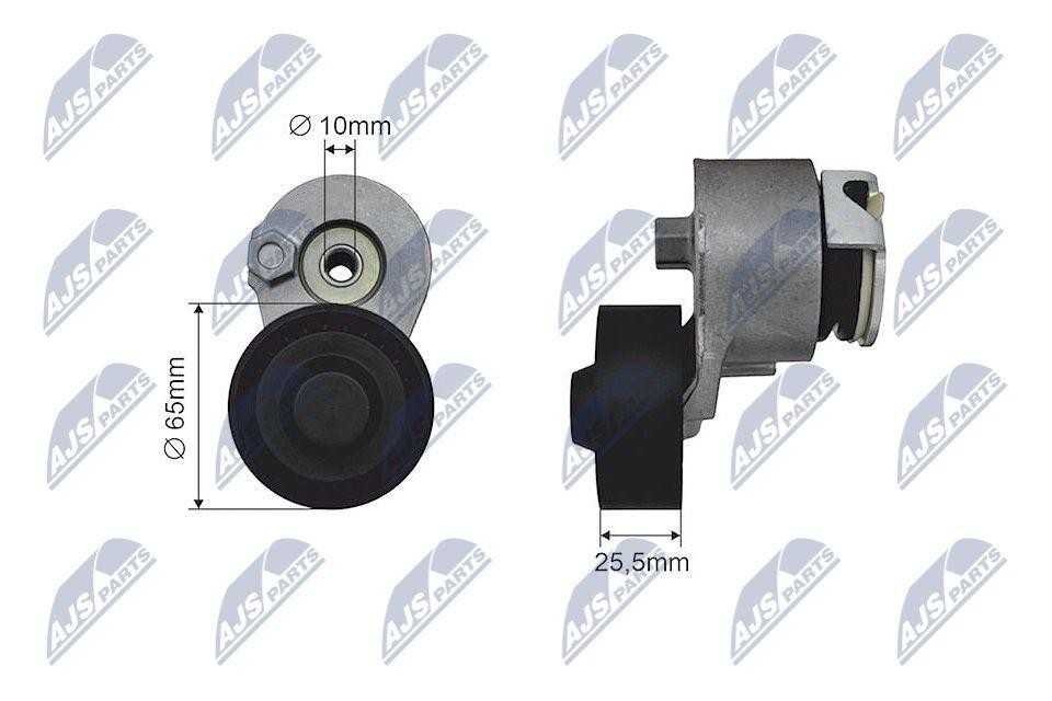 NTY Idler Tensioner Pulley Serpentine Belt RNK-RE-019 for Nissan Renault 65x26mm