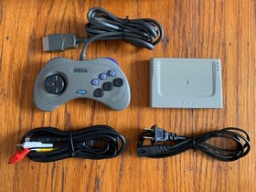Sega Saturn HST-3210 gray Japanese console system + 10 games + memory cartridge