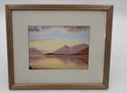 Scottish Highlands Landscape Original Watercolour Print By Neil J. Barlow 9x10"