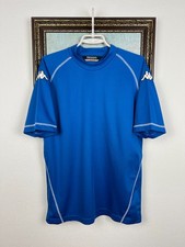 Camiseta deportiva de fútbol Maglia vintage de los años 2000 Kappa Italia plantilla azul L