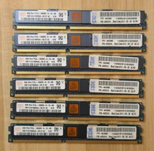 48GB Lot of 6 SK Hynix 8GB 2Rx4 PC3L-10600R DDR3 ECC Server RAM HMT41GV78MR4A-H9