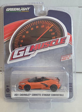 Greenlight 1/64 GL Muscle 2021 Chevrolet Corvette Stingray Convertible Orange