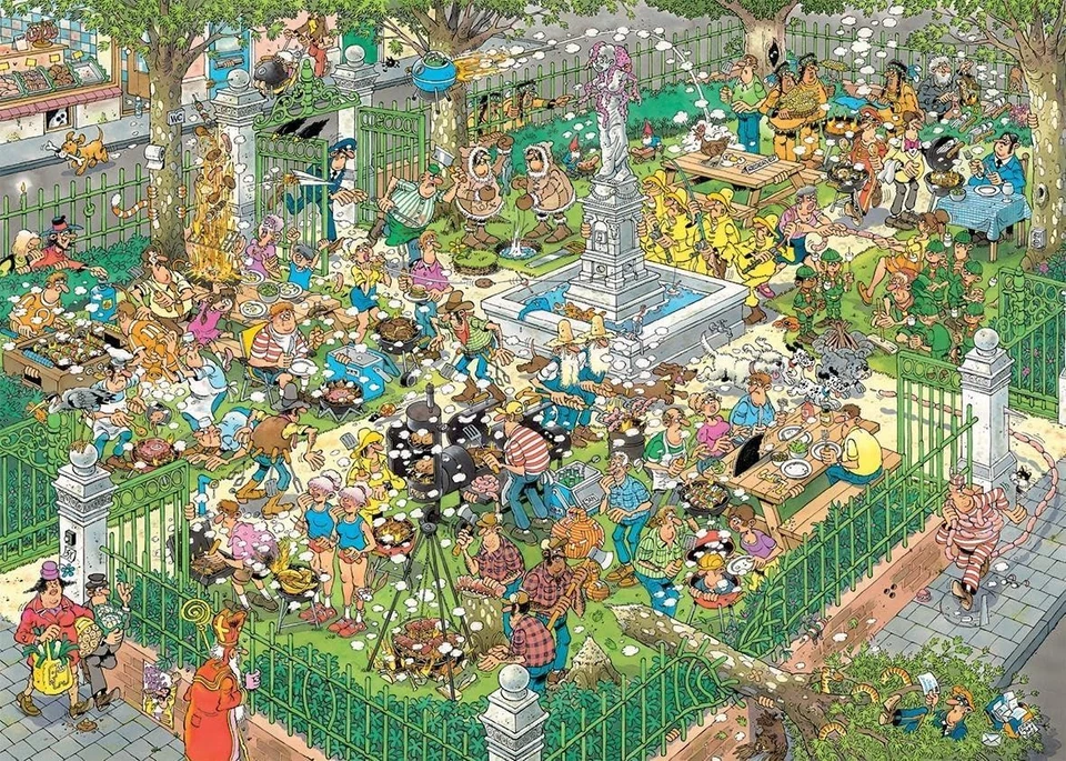 Van Haasteren BBQ Party Jigsaw Puzzle (1000 Pieces) - Image 2 of 2