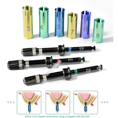 #ad #ad Dental Sinus Lift Drill Reamer Stoppers Implant Crestal Drill Bit Sleeve CAS ALS $104.67