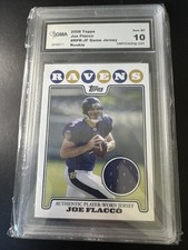 2008 Topps NFL Joe Flacco Rookie Premiere Relic #RPR-JF Ravens GMA 10 Gem Mint