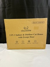 Clawsable Gjzkb 3040 Waterproof 2-In-1 Indoor  Outdoor Cat House W/ Escape Door