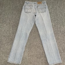 VTG Levi  s 506 Orange Tab Straight Leg Jeans Light Wash Denim - Size FITS 30x31