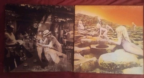 Led Zeppelin In Through The Out Door Vinyl Record and House of the hoy