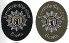 2 x Polizei BERLIN ca. 60er Jahre BEREITSCHAFTSPOLIZEI Patch Abzeichen BePo BFE