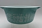 Vtg Pyrex 475-B Amish Butterprint 2 1/2 qt Casserole Bowl Turquoise EXC COND!!