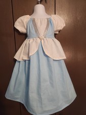 Disney Classic Blue Cinderella cotton dress/ankle gown 6mo-6Y Vacation/Birthday