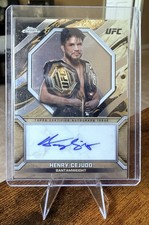 Henry Cejudo 2024 Topps Chrome UFC Marks Of Champions Auto