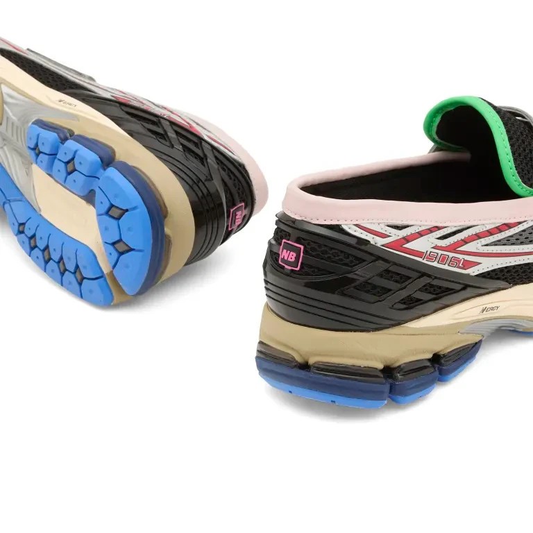 New Balance 1906L Loafer Men's Shoes in Silver Metallic, Black & Fire Cracker thumbnail 5