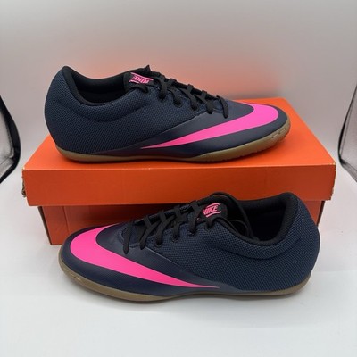 Nike Mercurial X IC Shoes Mens 12 Navy/Pink Blast Indoor Soccer Turf 725244-446