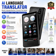 AI Language Translator Device 138 Languages Voice Text Photo Translation