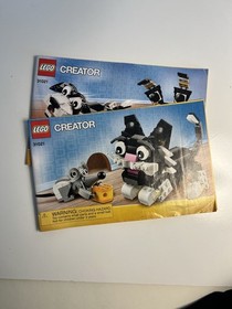 LEGO Creator Furry Creatures 31021 Complete Set w/ Cat, Mouse & Instructions