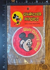 Vintage Walt Disney Productions World Mickey Mouse Character Patch