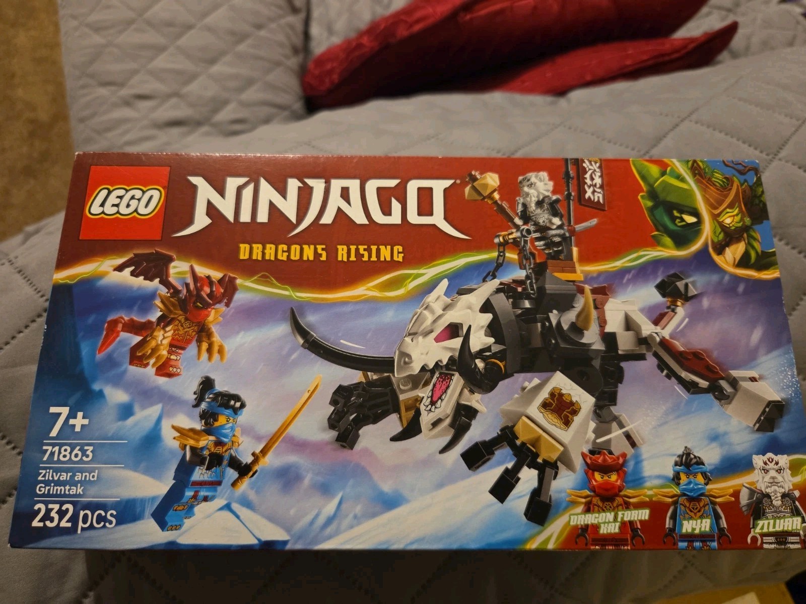Lego Golden/Silver Ninjago 71863 Zilvar And Grimtak The Dragon Beast - Image 4
