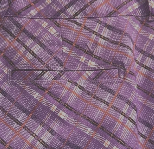 Callaway Opti-Dri women's Golf Shorts - size 4 - Dewberry Plaid - Image 3 of 4