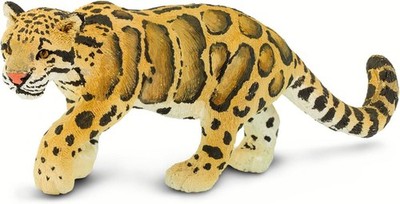 Clouded Leopard Figurine - Realistic 5 Big Cat Figure - Educational Toy for Boy