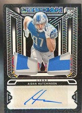 2022 Panini Obsidian Aidan Hutchinson Dual Patch Auto /10 #RJI-AHU RC Auto Lions