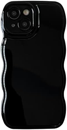 for iPhone 11 Pro Max Case, Solid Color Curly Wave Frame Soft Compatible with iP