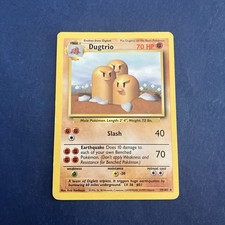 WOTC Pokemon TCG Dugtrio 19/102 Base Set Rare Unlimited 1999 English 70 MP on eBay