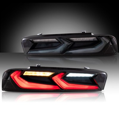VLAND Getönt LED Rückleuchten für Chevrolet Camaro 2016-2018 Blinker 1 Paar L+R