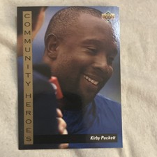 Kirby Puckett Community Heroes 1992 Upper Deck card #34 Minnesota Twins