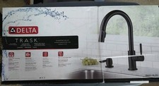 Delta Kitchen Faucet -Trask- Matte Black- Pull Down- Sealed Box - 19933-BLSD-DST
